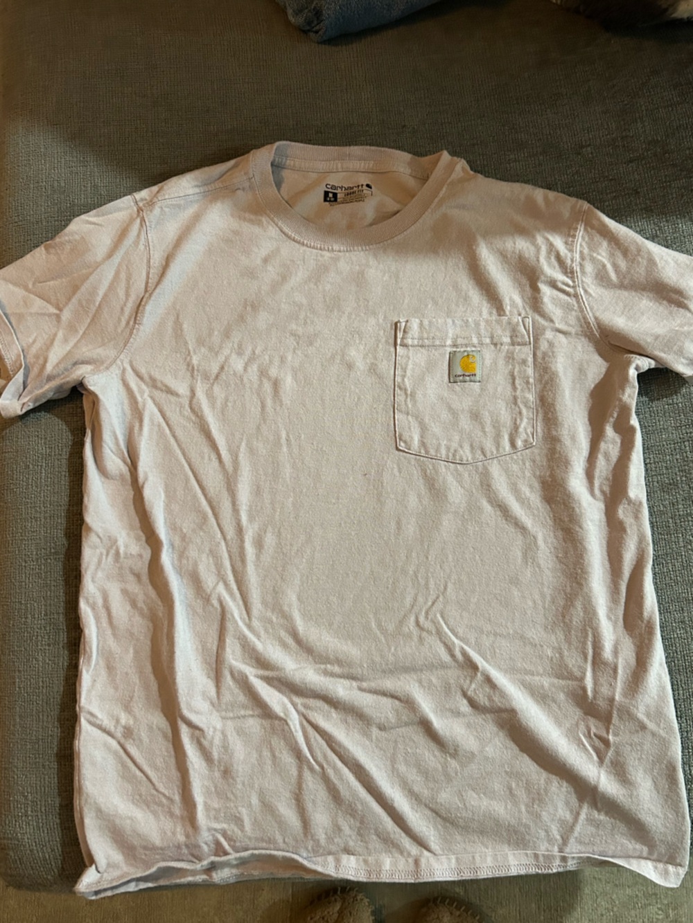 Lavender colored Carhartt T-Shirt with pocket loose fit